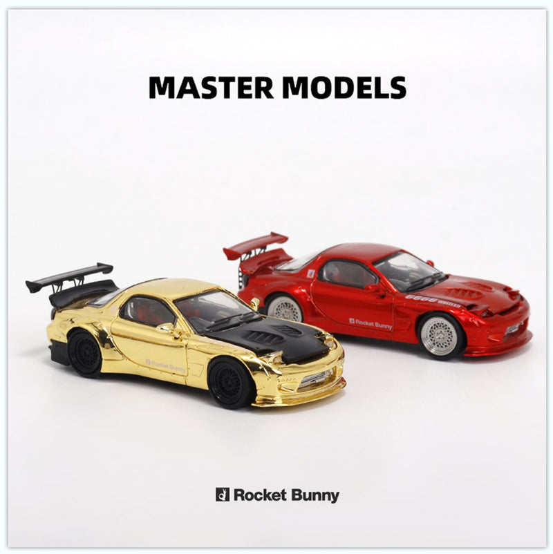 Master 1:64 Mazda RX-7/RX7 FD3S Hood and Headlights Can Open Diecast Models Toys Car Collection Gifts