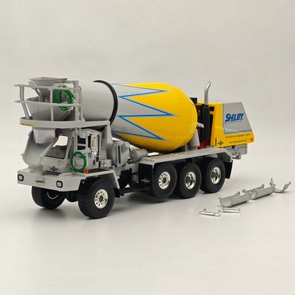 First Gear 1/34 Oshkosh Front Discharge Mixer Yellow 19-4245 Diecast Metal Replica Collection