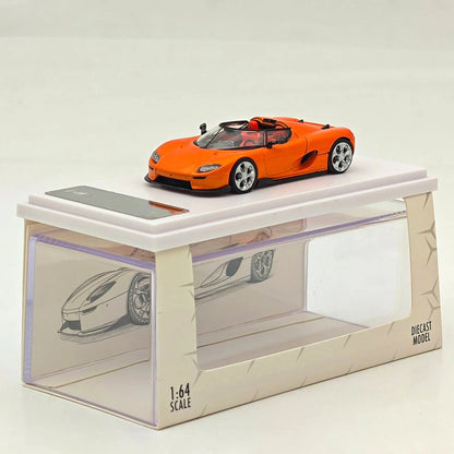 Rhino Model RM 1:64 CC850 Orange Super Racing Sports Model Diecast Metal Car