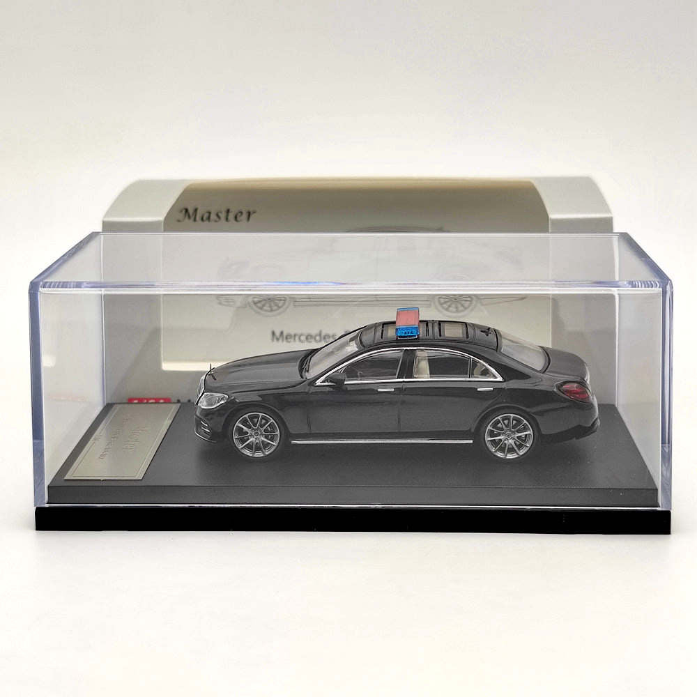 Voiture de police Mercedes-Benz S450 W222 1:64 Master Diecast Toys Modèles Collection Cadeaux 