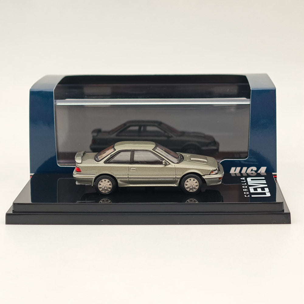 Hobby Japan 1/64 Toyota COROLLA LEVIN GT-Z AE92 Gris Vert Métallisé HJ643059ZGY Modèle de Voiture Moulé Sous Pression 