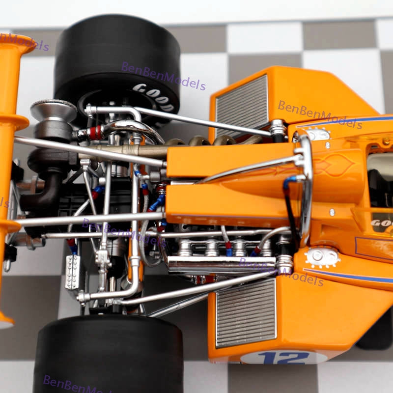 1:18 Replicarz 1972 Indianapolis 500 Peter Revson #12 R184826 Diecast Orange