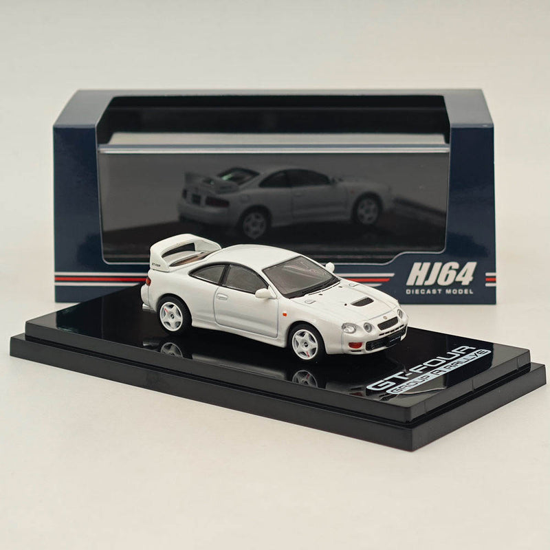 Hobby Japan 1/64 Toyota CELICA GT-FOUR ST205 JDM STYLE White HJ642064AW Diecast Models Car Collection