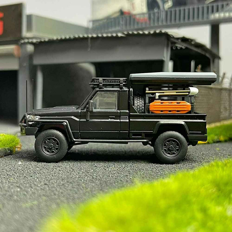 Autobots Models 1/64 TOYOTA LAND CRUISER LC79 Australian Style Modified Time Travel Edition Collection Diecast Toys Car Miniature Hobby Gifts