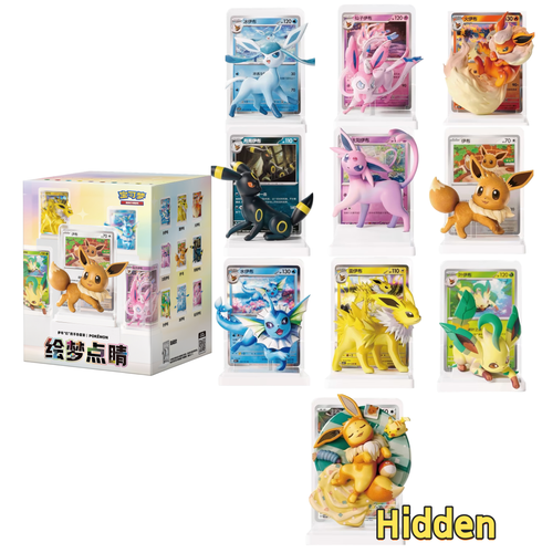 Pokémon Chinese Dream Drawing Vol.3 Eeveelution Figure Set Blind Box Confirmed