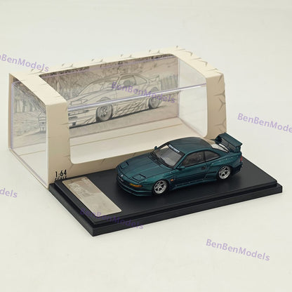 Rhino Model RM 1/64 BMW 850CSi E31 Coupe WideBody Sport Model Diecast Green