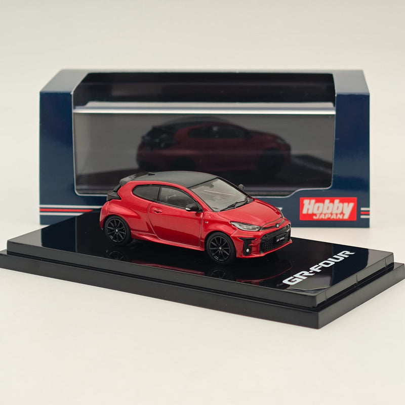Hobby Japan 1:64 Toyota GR-Four YARIS RZ High performance Emotional Red ll HJ642024HR Diecast Models Car Collection