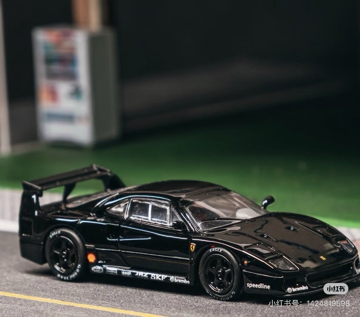 Tarmac Works 1/64 for F40 Black Cool Car Show Limited Diecast Toys Model Car Gifts