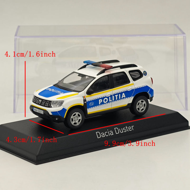 1/43 Norev Dacia Duster 2019 Politia Romana Diecast Models Car Collection White