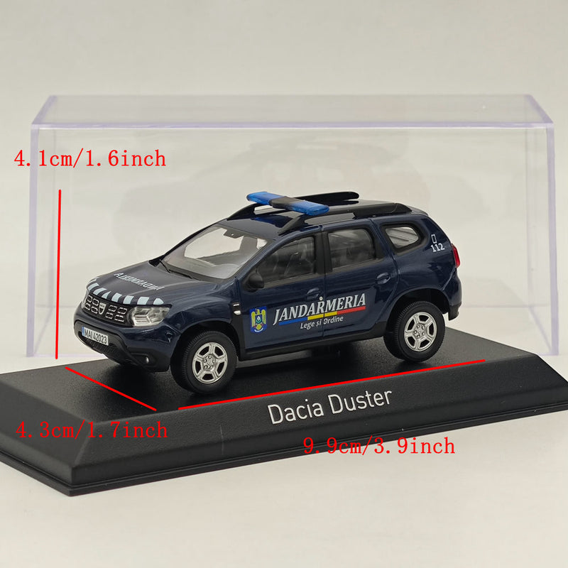 1/43 Norev Dacia Duster 2021 Jandarmeria Romana Blue Diecast Model Cars Limited