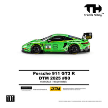 Th 1:64 Scale 911 GT3 R DTM Racing 90# 2025 Season Alloy Open Cover Diecast Car Model Gifts
