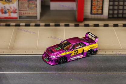 Pre-sale 1:64 SW LBWK ER34 #23 Chromed Purple Special Edition Diecast Limited
