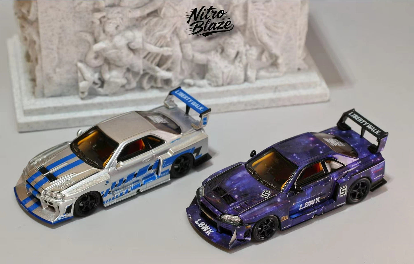 Pre order Nitro Blaze 1:64 ER34 LB-SUPER SILHOUETTE Diecast Model Car Limited Collection