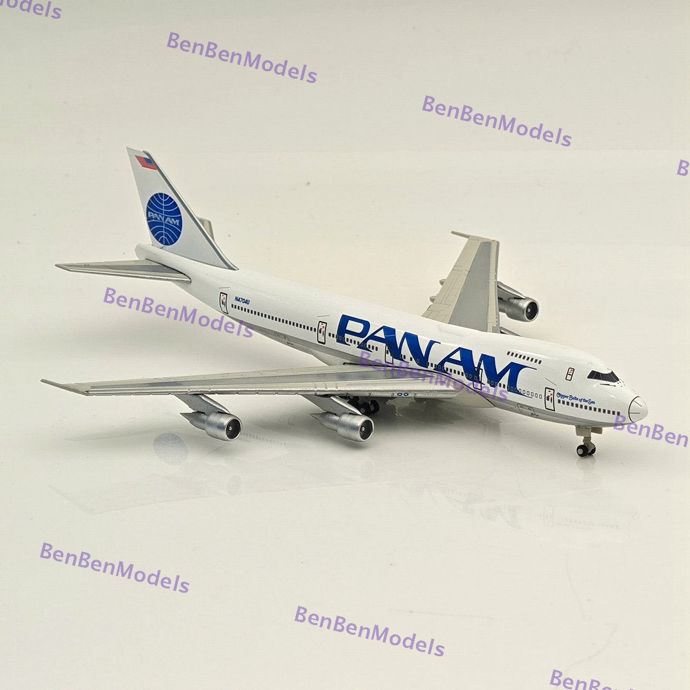 1:400 RM Pan Am Boeing 747-100 N4704U Passenger Airplane Diecast Model