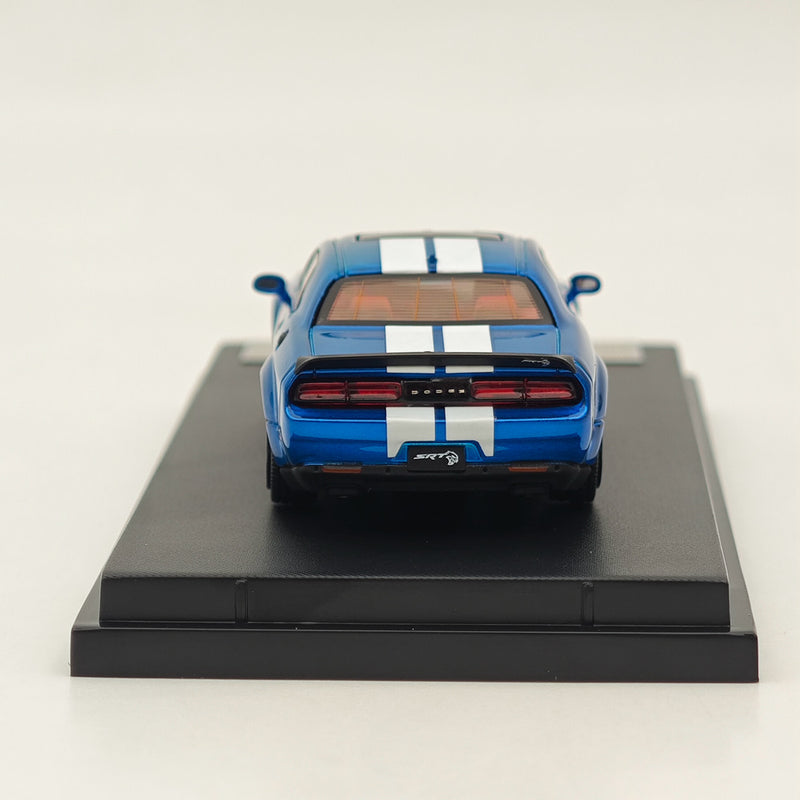 SH 1:64 Dodge Challenger SRT Hellcat Muscle Sports Diecast Model Car Blue