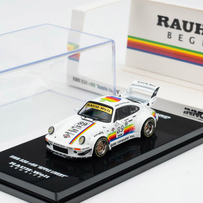 INNO 1:64 RWB 930 #89 White Apple Livery Wide-body Modification Alloy Model Car
