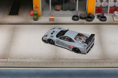 Ghost Player 1/64 F40 LBWK Fighter Jet Gray Racing Sports Model Diecast Model Car Limited Edition