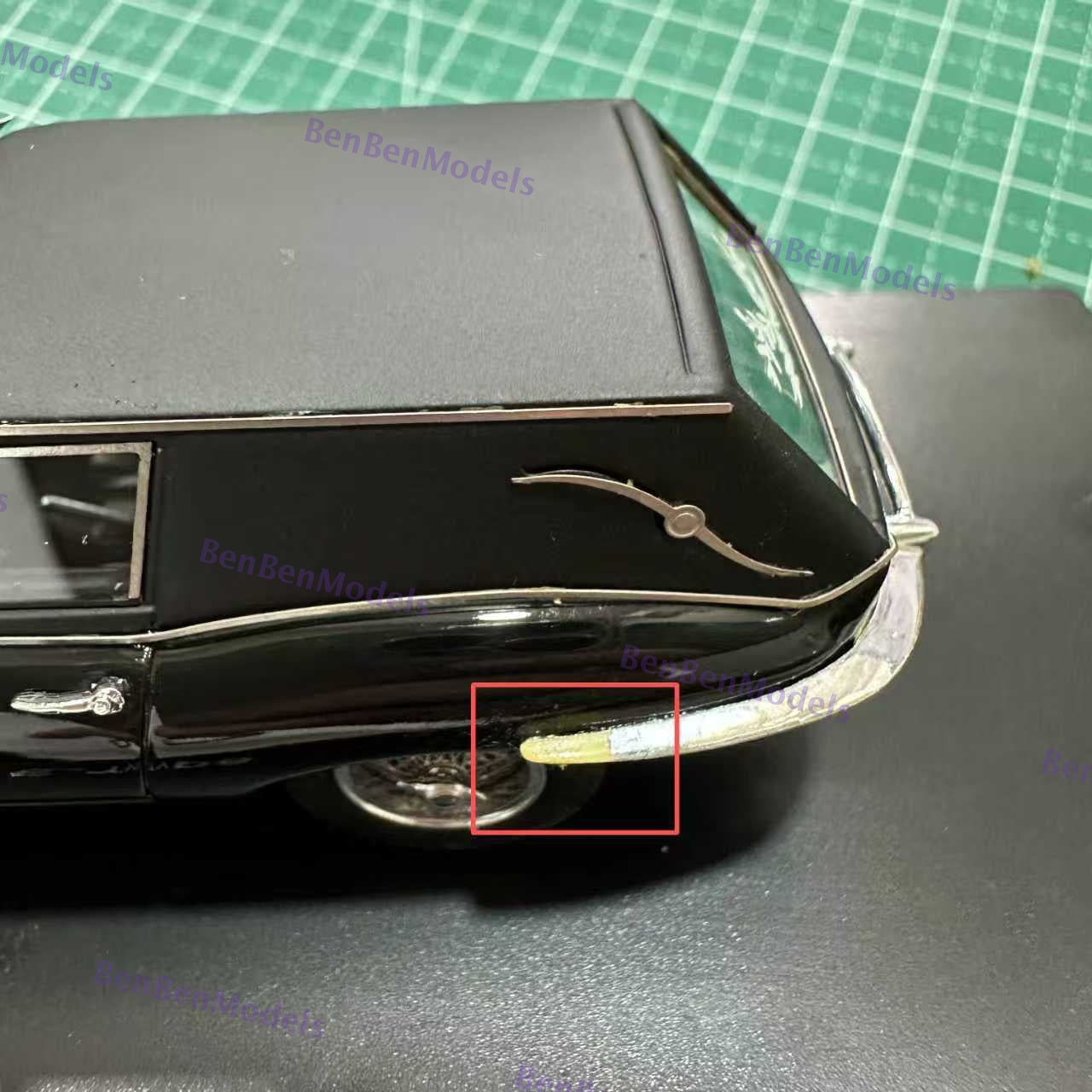 1:43 SCHUCO JAGUAR E-TYPE "HAROLD & AMP MAUDE" FUNERAL CAR - Resin Black Used
