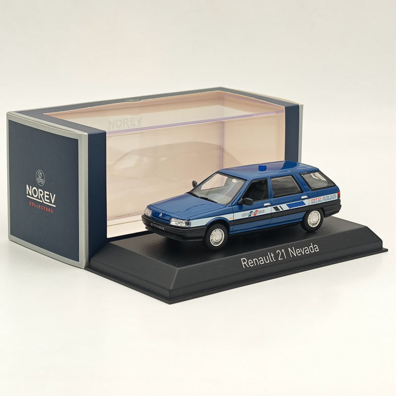 1/43 Norev Renault 21 Nevada 1992 Gendarmerie France Diecast Model Cars Blue