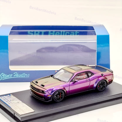SH 1:64 gradient purple Dodge SRT Hellcat Muscle Sports Diecast Metal Car