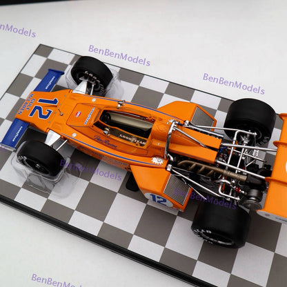 1:18 Replicarz 1972 Indianapolis 500 Peter Revson #12 R184826 Diecast Orange