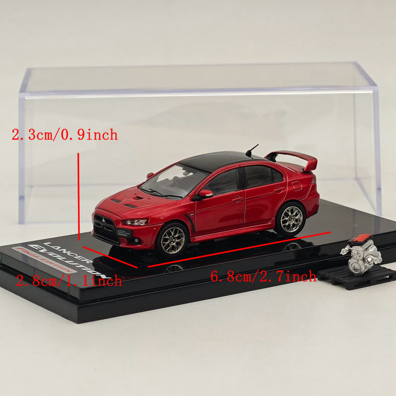 Hobby Japan 1/64 Mitsubishi Lancer Evolution X Final Edition Red HJ642053CR