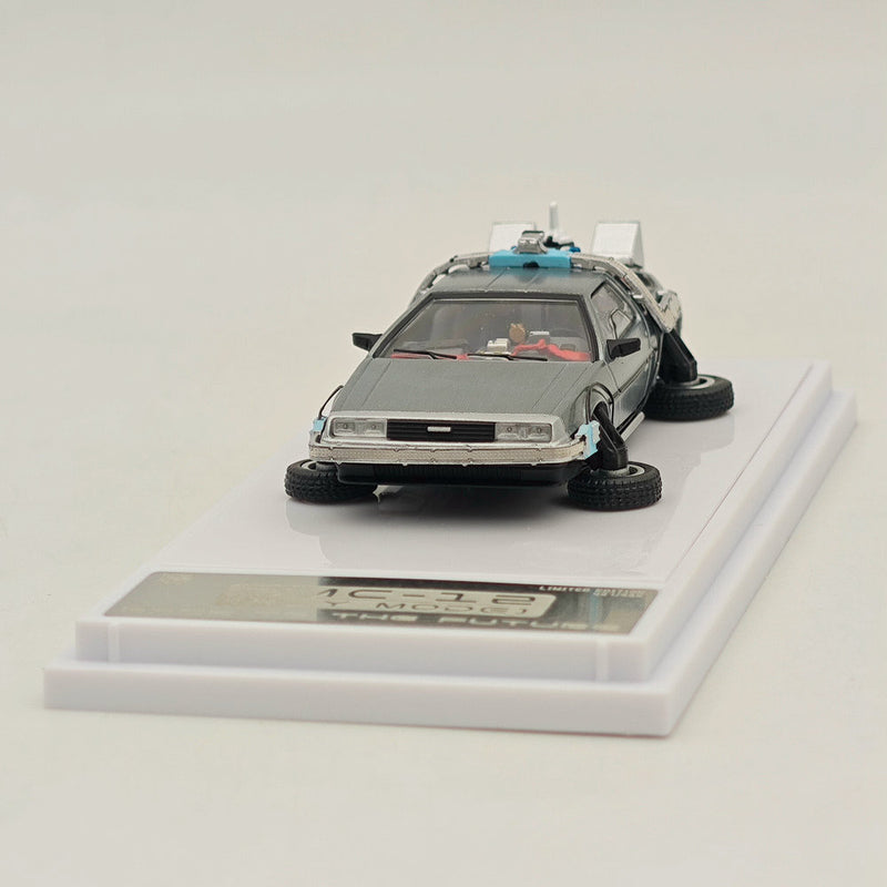 DCM 1:64 Back to the Future DMC-12 Time Machine Diecast Models Car Collection