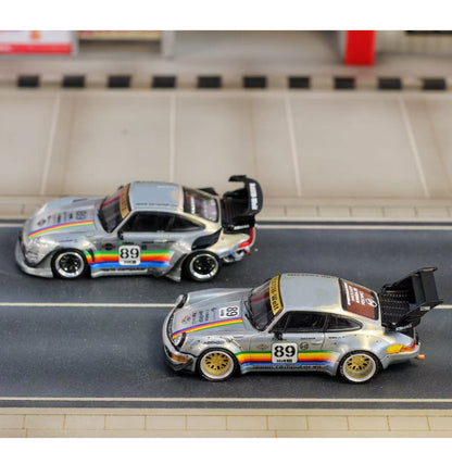Pre order STREET WARRIOR SW 1:64 911 RWB 993 964 #89 Apple Clearcoat version Racing Sports Model Diecast Car