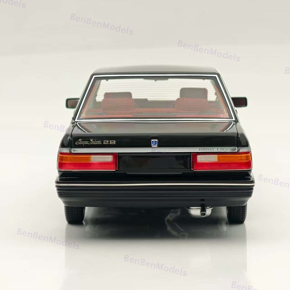 1/18 Toyota Crown Seventh Generation MS122 Black /Red Interior Diecast Model Car