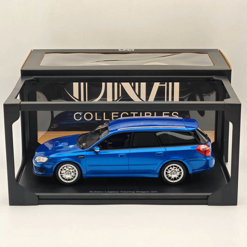 1/18 DNA Collectibles Subaru Legacy Touring Wagon STI S402 Blue Resin Model Car Toys Gift