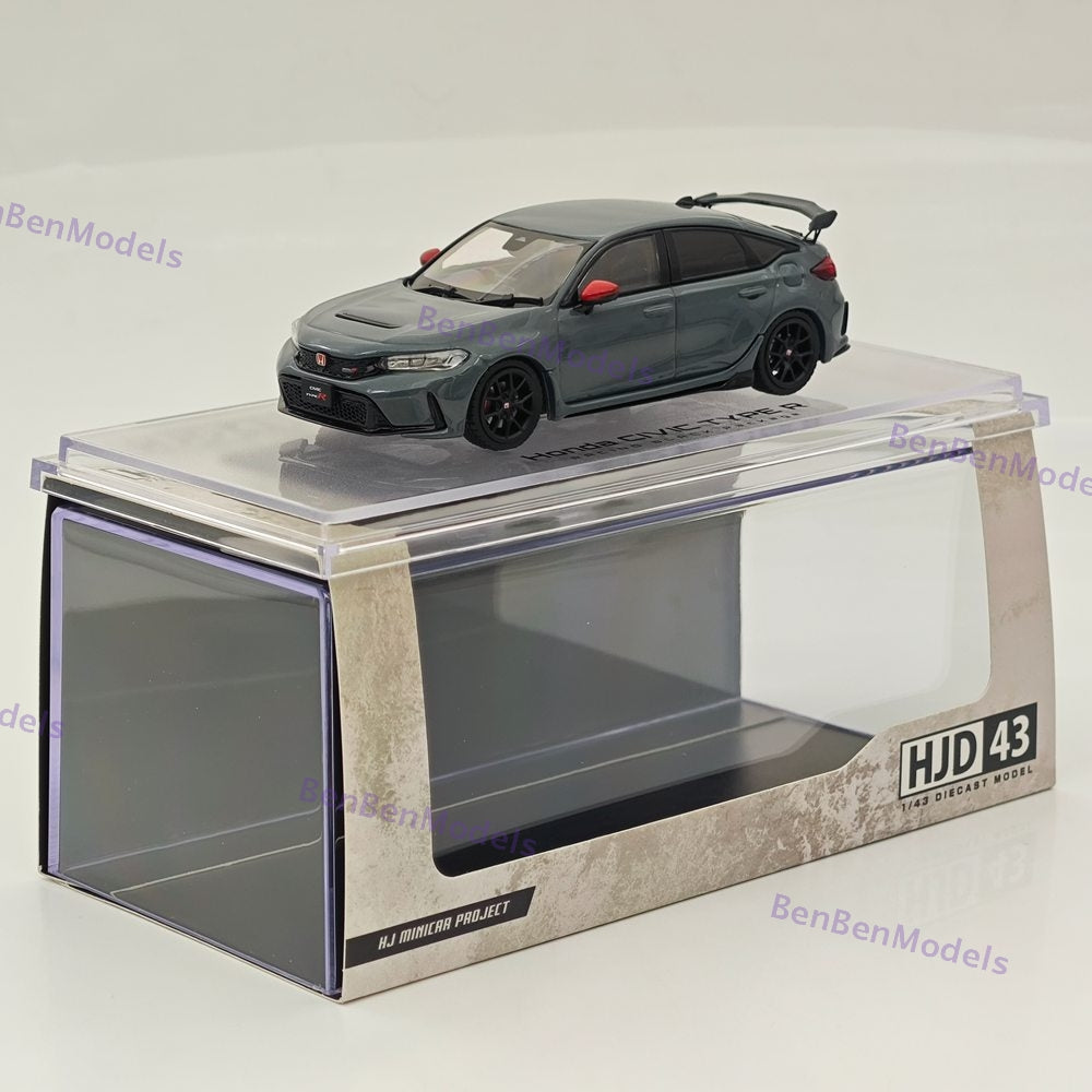 1/43 Hobby Japan HJD43 CIVIC TYPE R (FL5) RACING BLACK Package Genuine Option