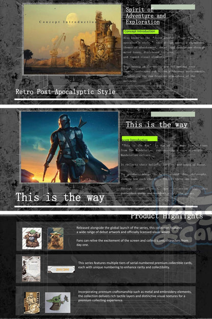 Star Wars The Mandalorian This is the way cards Card fun Sealed Box