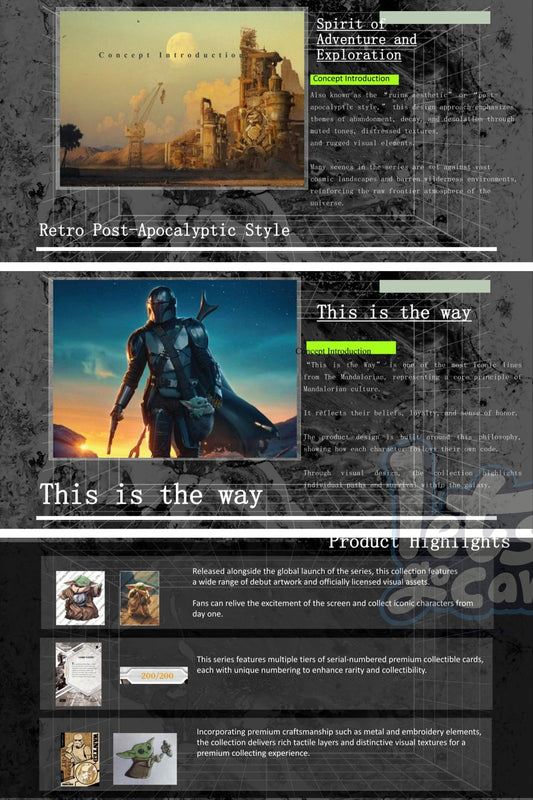 Star Wars The Mandalorian This is the way cards Card fun Sealed Box