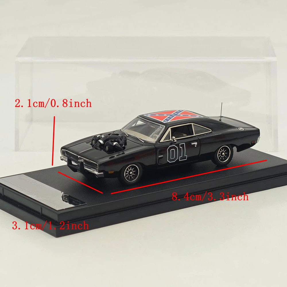 Mini Forge 1:64 1969 Charger RT style General Lee / with 1600 HP Twin-Turbo LS Diecast Motor Limited Edition Diecast Model Car