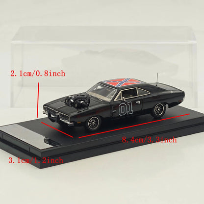 Mini Forge 1:64 1969 Charger RT style General Lee / with 1600 HP Twin-Turbo LS Diecast Motor Limited Edition Diecast Model Car