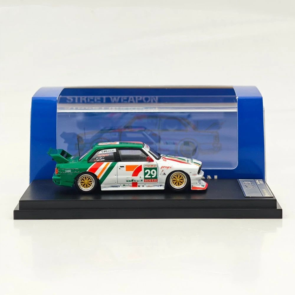 SW 1:64 M3 E30 LTO Widebody Modified Coupe Racing Sports Diecast Model Car Limited Edition