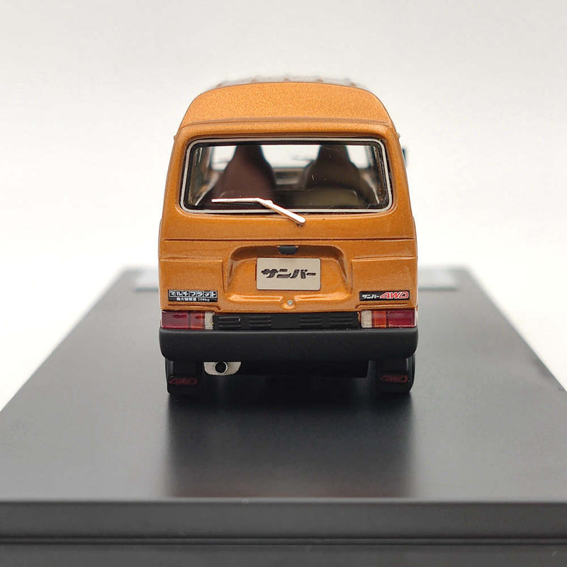Hi-Story 1/43 Subaru SAMBAR 4WD 1980 HS340BR Resin Models Car Collection Brown Toys Gift