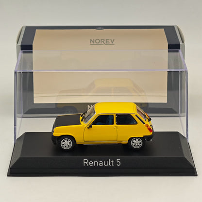 Modèle réduit de voiture moulé sous pression Norev Renault 5 Copa 1980, collection limitée, jaune, 1/43 