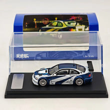 Ghost Player 1:64 E46 M3 GTR NFS Blue/White Manga Paint Openable Hood & Trunk Diecast Model Car Limited Collection
