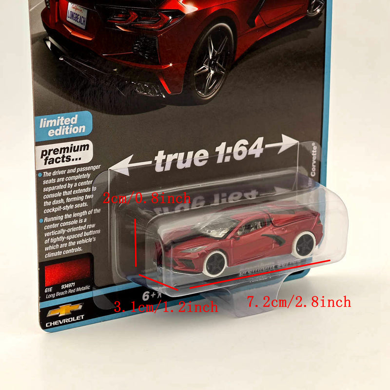 CHASE Auto World 1/64 2020 Chevy Corvette Red Diecast Models Car Collection