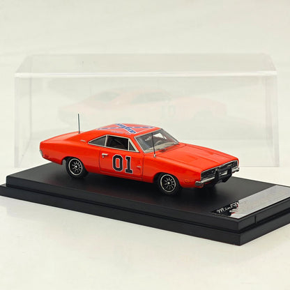 Mini Forge 1:64 1969 Charger RT style General Lee / with 1600 HP Twin-Turbo LS Diecast Motor