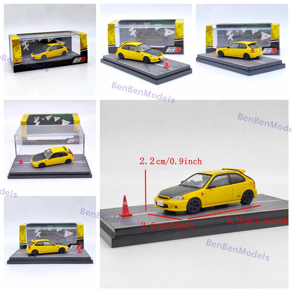 Hobby Japan 1/64 Civic TYPE R (EK9) Project D Diorama Set HJ642016DA Diecast