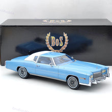 BOS 1:18 Cadillac Eldorado Coupe Blue 1976 BOS328 Resin Model Limited Collection