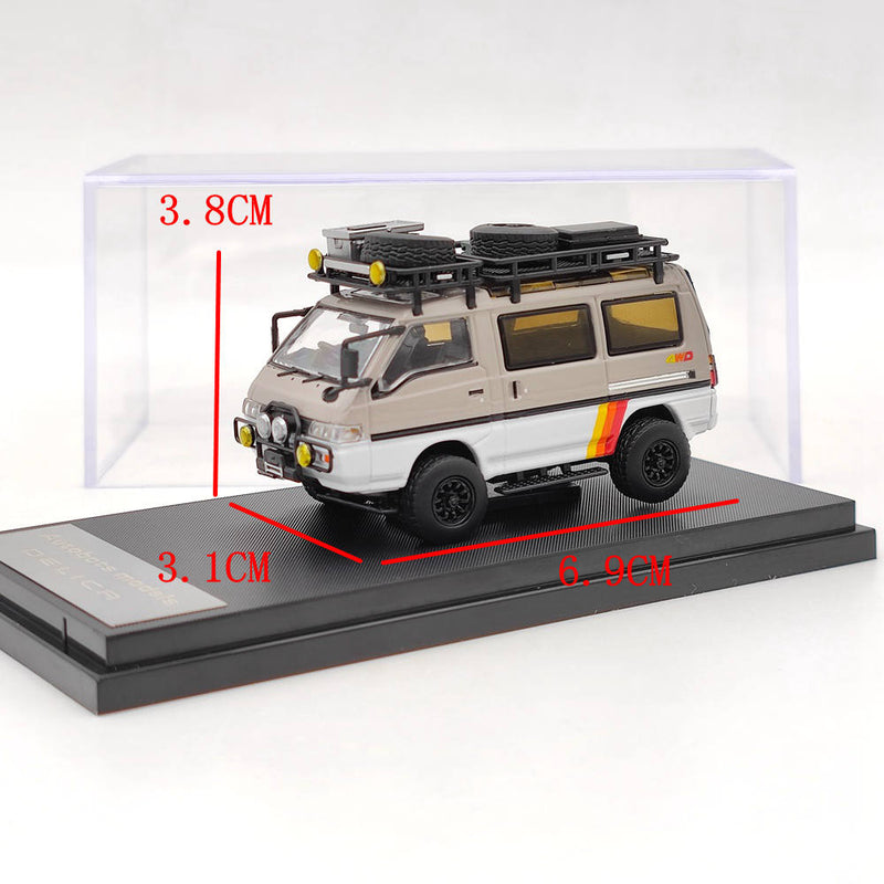 Autobots Models 1:64 Mitsubishi Delica 4X4 Star Wagon Van Diecast Toys Car Collection Limited Edition Gifts