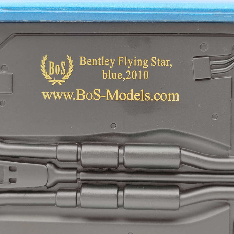 BOS 1/18 2010 Bentley Flying star by touring Blue BOS102 Resin Model Car Limited Toys Gift