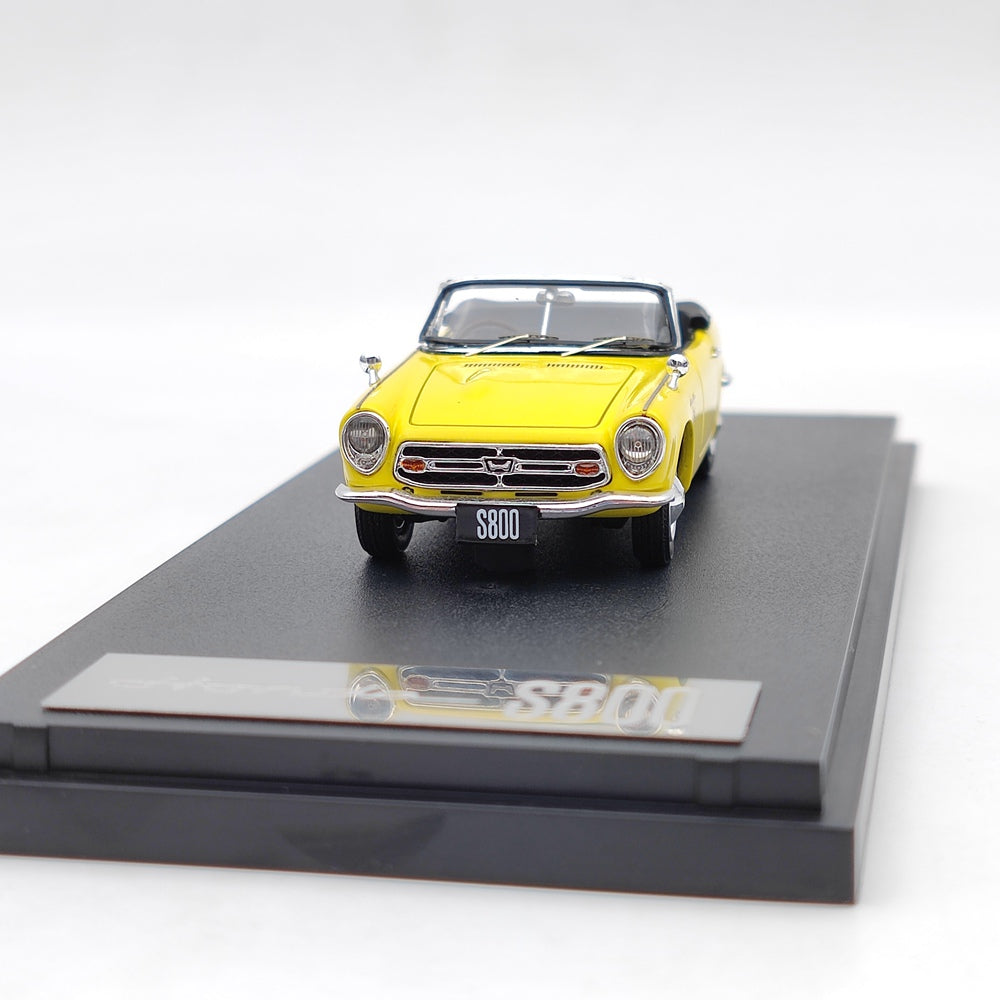 Mark43 1/43 Honda S800 1967 Yellow Convertible PM4375Y Resin Model Car Limited Edition Gift
