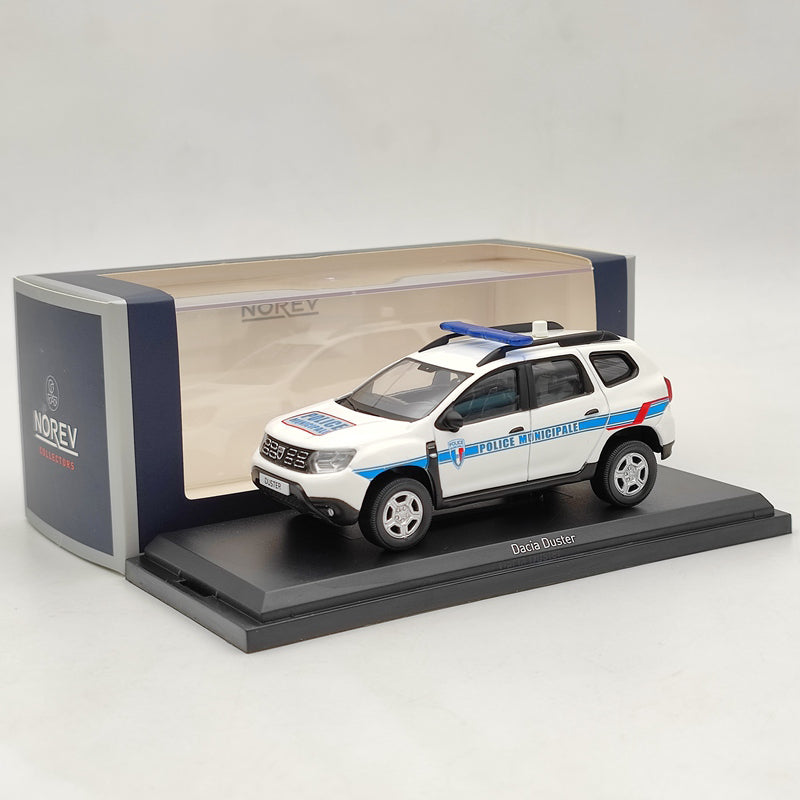 Norev 1/43 2018 Dacia Duster Policie Municipale White & Blue Diecast Models Car