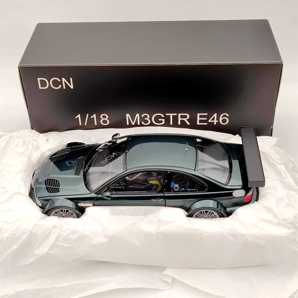 DCN 1:18 Scale 2001 BMW M3 GTR E46 Need For Speed Metal Diecast Model Car  Green Toy Gift