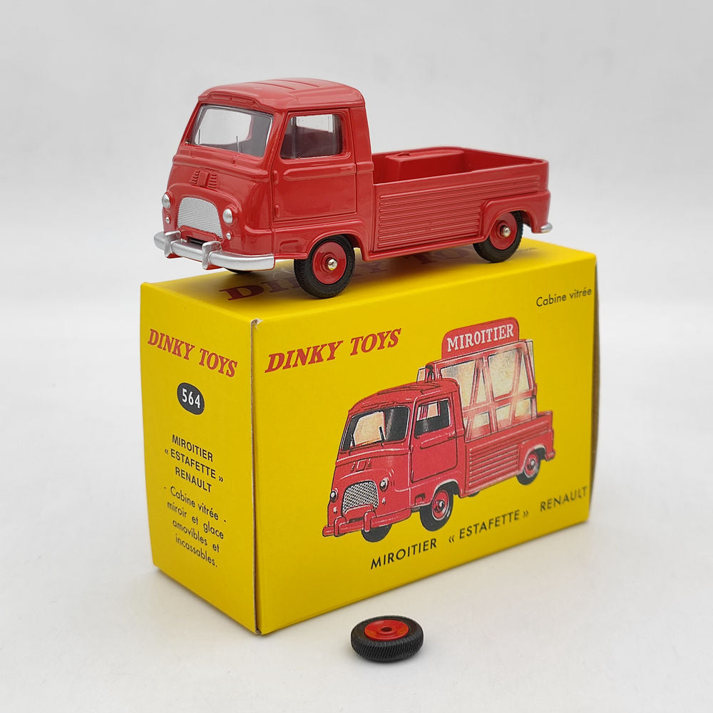 DeAgostini Dinky Toys 564 563 rouge Miroitier Estafette Renault Cabine Vitree moulé sous pression modèle de voiture Collection utilisé