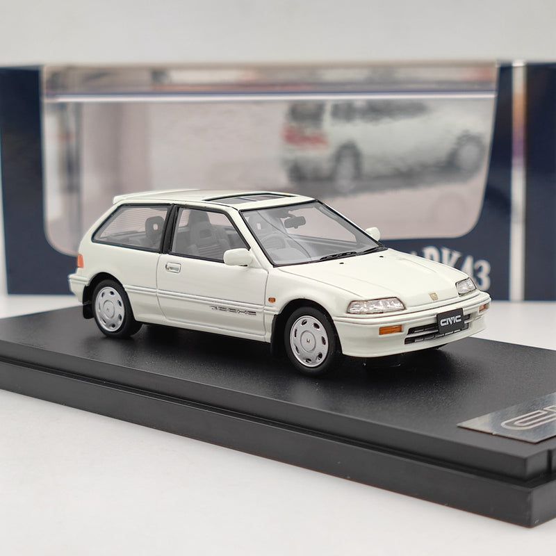 Mark43 1/43 Honda CIVIC Si EF3 with MUGEN CF-48 Wheel White PM4358SW Resin Model Car Limited Collection Auto Toys Gift